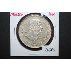 1963 Mexico Un Peso Foreign Coin; EST. $5-10