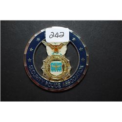 Air Force Security Police Association Military Challenge Coin; Air Police Security Police Security F