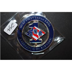USAF First Sergeants Military Challenge Coin Outstanding Performer; Above & Beyond Well Done!; Every