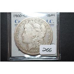 1900-O US Silver Morgan $1; EST. $35-55