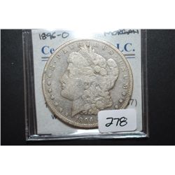 1896-O US Silver Morgan $1; EST. $35-55