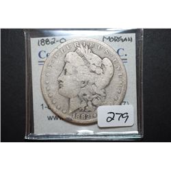 1882-O US Silver Morgan $1; EST. $35-55