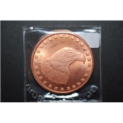 2011 Copper Round "Bald Eagle Type"; .999 Fine Copper 1 Oz.; EST. $5-10