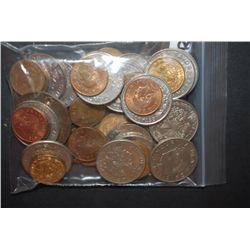 World Coins & Tokens; Various Dates, Conditions & Denominations; Lot of 50; EST. $10-20