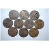 Image 1 : Great Britain One Penny Foreign Coin; Various Dates & Conditions; Lot of 10; EST. $10-20