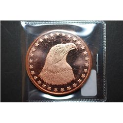 2011 Copper Round "Bald Eagle Type"; .999 Fine Copper 1 Oz.; EST. $5-10