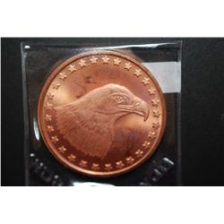 2011 Copper Round "Bald Eagle Type"; .999 Fine Copper 1 Oz.; EST. $5-10