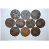 Image 1 : Great Britain One Penny Foreign Coin; Various Dates & Conditions; Lot of 10; EST. $10-20