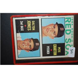 1964 MLB Boston Red Sox Rookie Stars Baseball Trading Card; Pete Charton-Pitcher & Dalton Jones-2B; 