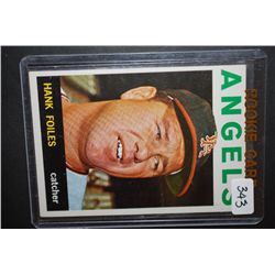 1964 MLB Hank Foiles Los Angeles Angels Baseball Trading Card; EST. $5-10