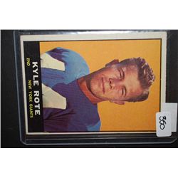 Vintage NFL Kyle Rote New York Giants Football Trading Card; EST. $5-10