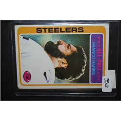 1978 NFL Franco Harris Pittsburgh Steelers Football Trading Card; EST. $5-10