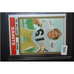 1960s NFL Del Williams New Orleans Saints Football Trading Card; EST. $5-10
