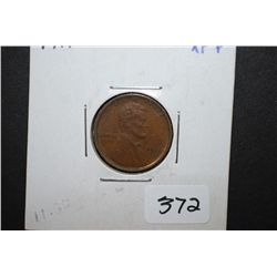 1911 US Lincoln Wheat Back Penny; XF+; EST. $5-10