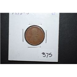 1915-S US Lincoln Wheat Back Penny; G; EST. $15-20