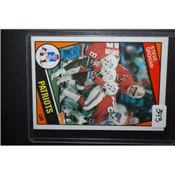 1984 NFL Steve Grogan New England Patriots Football Trading Card; EST. $5-10