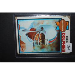 1979 NFL Bob Griese Miami Dolphins Football Trading Card; EST. $5-10