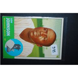 1963 MLB Lou Johnson Milwaukee Braves Baseball Trading Card; EST. $5-10