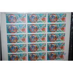 1980 CCCP/USSR Postal Stamp Sheet; Lot of 15 Stamps; EST. $10-20