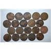 Image 2 : Great Britain One Penny Foreign Coin; Various Dates & Conditions; Lot of 20; EST. $25-30