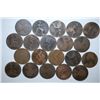 Image 2 : Great Britain One Penny Foreign Coin; Various Dates & Conditions; Lot of 20; EST. $25-30