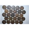 Image 2 : Great Britain One Penny Foreign Coin; Various Dates & Conditions; Lot of 25; EST. $30-50