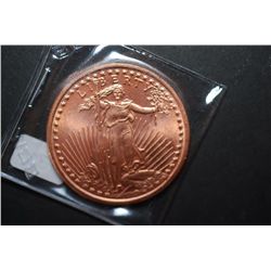 2011 Copper Round "St. Gauden's Type"; .999 Fine Copper 1 Oz.; EST. $5-10