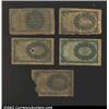 Image 2 : A miscellaneous lot of Fractional Currency, including four Fifth Issue 10¢'s and one Fifth Issue 25¢