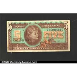 Military Payment Certificate Series 692 $5, XF-AU....