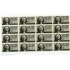 Image 1 : Federal Gasoline Ration Coupons, printed in 1974, an uncut sheet of 16 notes, Choice CU. Following i