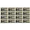 Image 1 : Federal Gasoline Ration Coupons, printed in 1974, an uncut sheet of 16 notes, Choice CU. Following i