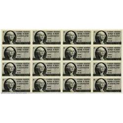 Federal Gasoline Ration Coupons, printed in 1974, an uncut sheet of 16 notes, Choice CU. Following i