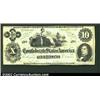 1862 $10 Ceres Reclining on Cotton Bales; R.M.T. Hunter on right, T-46, Fine-VF....