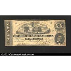 1862 $20 State Capitol at Nashville, TN; A.H. Stephens, T-51, VF....