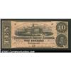 1862 $10 Model of State Capitol at Columbia, SC; R.M.T. Hunter, T-52, Fine, CC. The cancellations ha