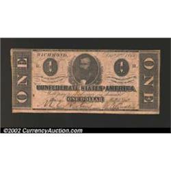 1862 $1 Clement C. Clay, T-55, VF....