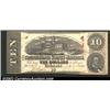 Image 1 : 1863 $10 State Capitol at Columbia, SC; R.M.T. Hunter, T-59, Fine-VF....