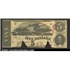1863 $5 State Capitol at Richmond, VA in center; C.G. Memminger on right, T-60, VF-XF, COC....