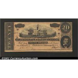 1864 $20 State Capitol at Nashville, TN; A.H. Stephens on right, T-67, AU....