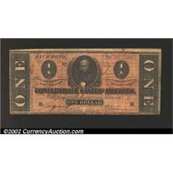 1864 $1 Clement C. Clay, T-71, Fine....