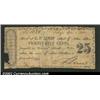 Image 1 : Tuskegee, AL - C.F. Lewis 25¢ Jan. 1, 1862 Rosene 336-1A very rare piece of scrip from an issuer we'
