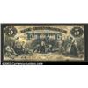 Image 1 : 1858 $5 Bank of Greensborough, GA, Fine. The upper left corner tip is missing....