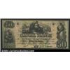 Image 1 : 18-- $50 Canal Bank, New Orleans, LA, CU. Choice, but with falsely filled in date and signature....