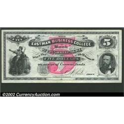 $5 Eastman Business College, Poughkeepsie, NY, CU....