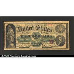 1869 $3 Advertising Note, Gibson House Hotel, Cincinnati, OH, Fine-VF....