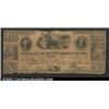 Image 1 : 1855 $10 Bank of Montgomery County, Norristown, PA, VG....