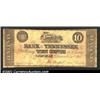 Image 1 : 1861 10¢ Bank of Tennessee, Nashville, TN, VG+....