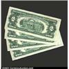 Image 2 : A group of  four consecutively serial numbered 1963 $2 Legal Tender Notes, Fr-1513, all grading CU..