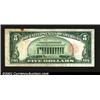 Image 2 : 1928A $5 Legal Tender Note, Fr-1526, Fine. A stain is present on each side at the top edge....