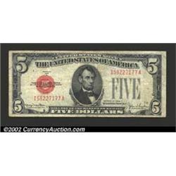 1928F $5 Legal Tender Note, Fr-1531, Fine+....